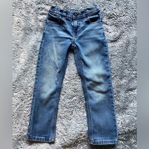 Wonder Nation Adjustable Waist Straight Jeans - Boys size 6 - Distressed